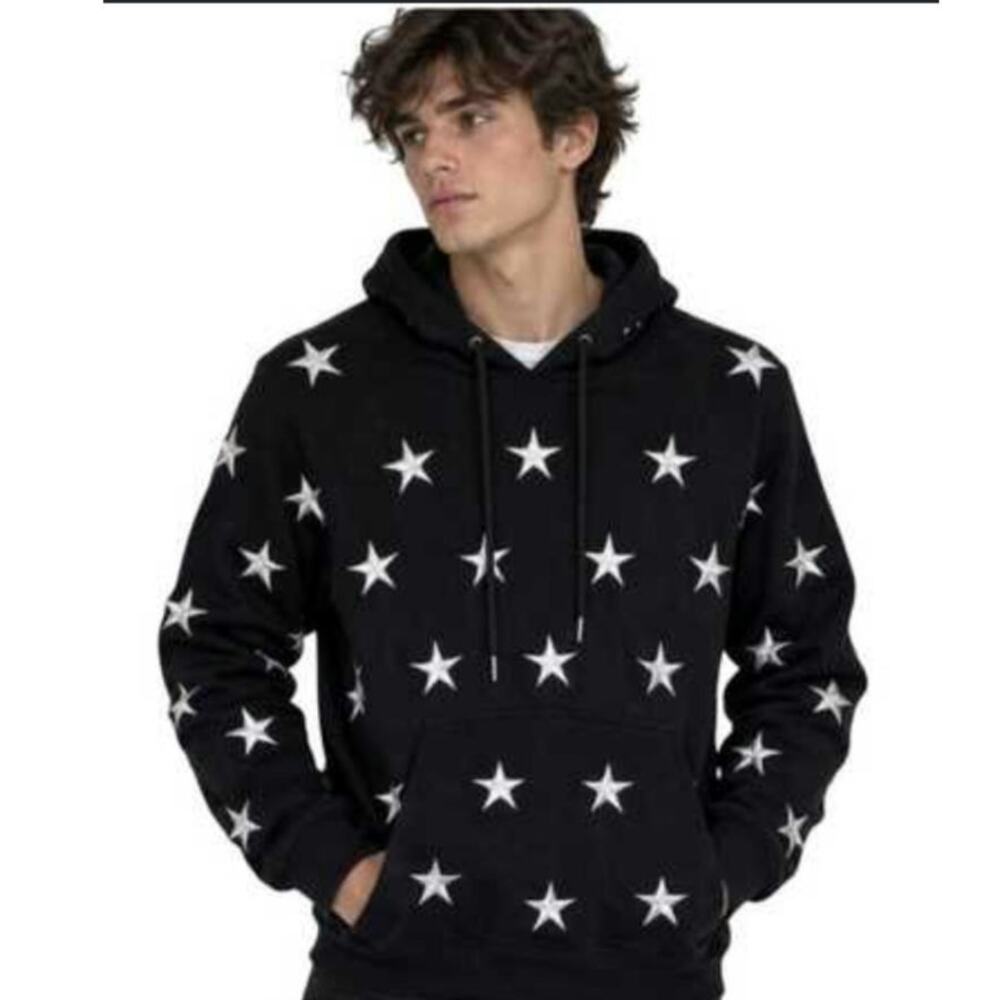 Sandro Paris Star Embroidered Hoodie Size: S
